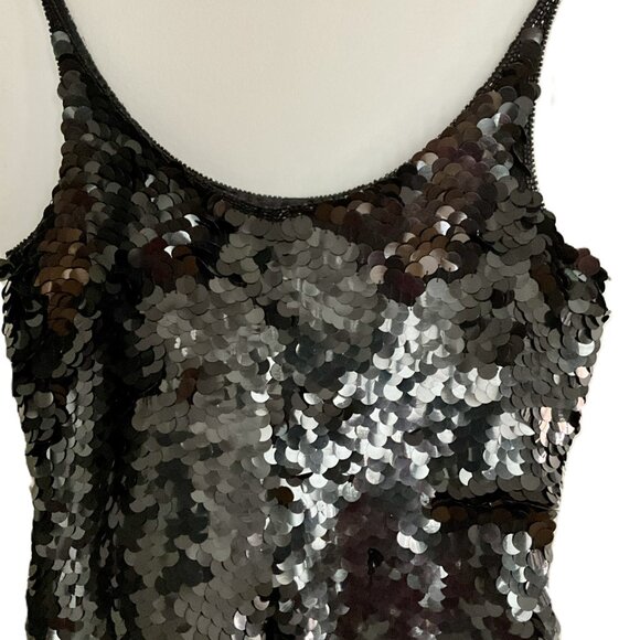 SCALA 100% Silk Sequin Camisole Top -Size M - Picture 5 of 5